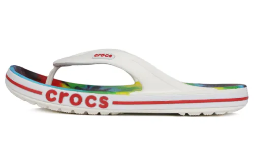 Crocs Tie Dye Pattern Flip Flops Slippers White Unisex 'White'