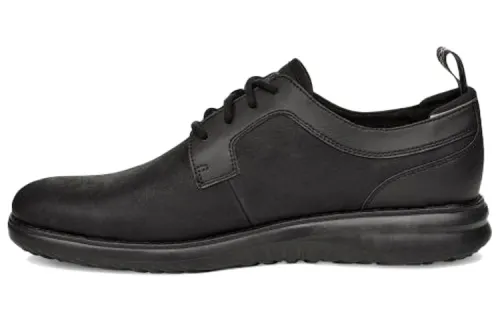 UGG Casual Leather Shoes Men's Low Top Black