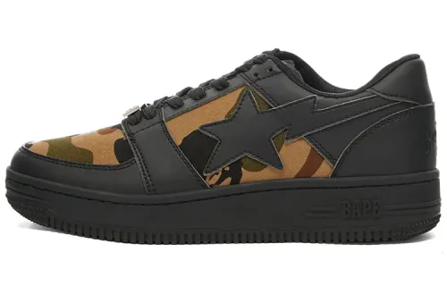 Bape 1st Camo Bape Sta Low Black