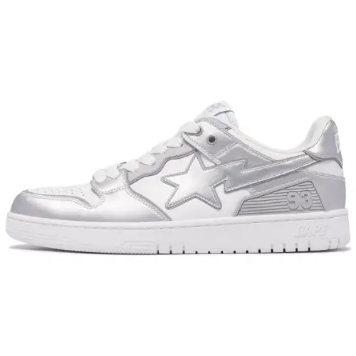 A BATHING APE Bape SK8 Sta Leather Low top Skateboard Shoes Women's