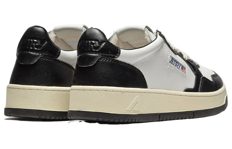 AUTRY Medalist Leather Low Black White