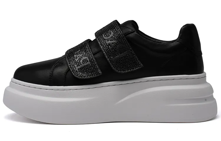 PACO GIL Top Grain Cow Leather Casual Shoes Women's Black