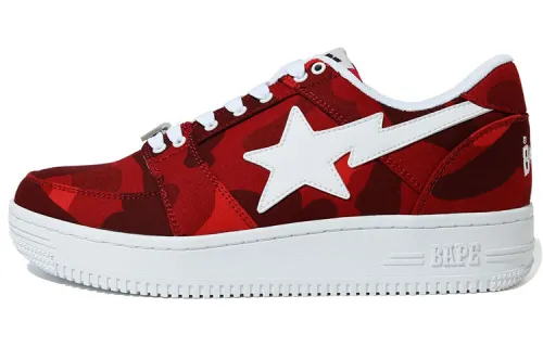 BAPE A BATHING APE Bape Sta Low Camo Red