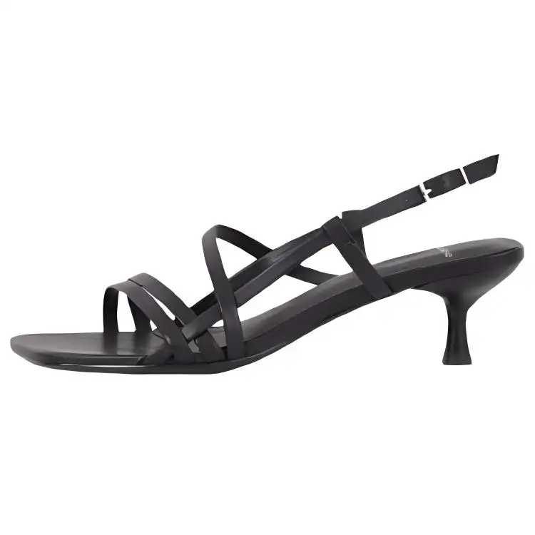 VAGABOND SHOEMAKERS Leather One Strap Sandals 4.7CM Women's Black