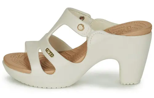 Crocs Slide Slippers Women's Vintage White