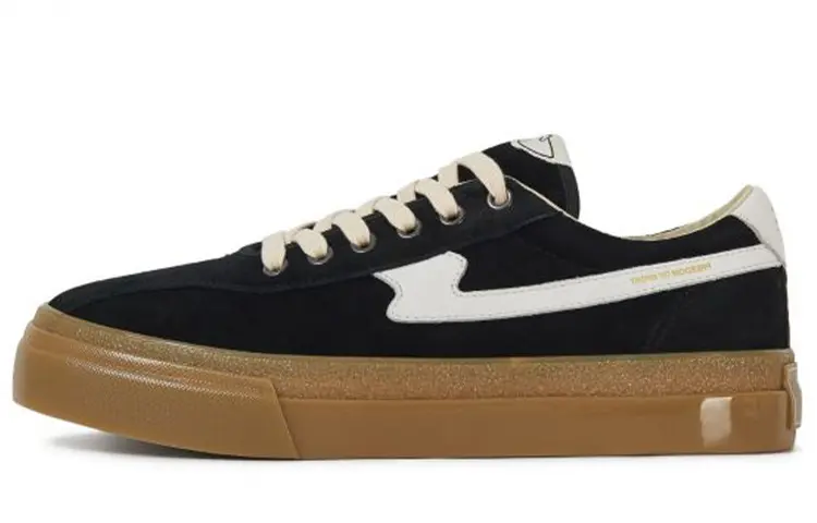 Stepney Workers Club Skateboard Shoes Men's Low Top Black