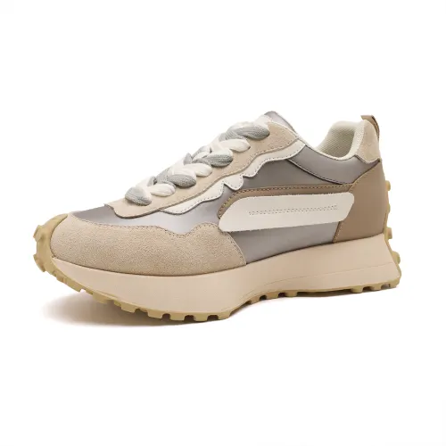 D FUSE SCANDINAVIA Chunky Sneakers Women's Low Top Beige