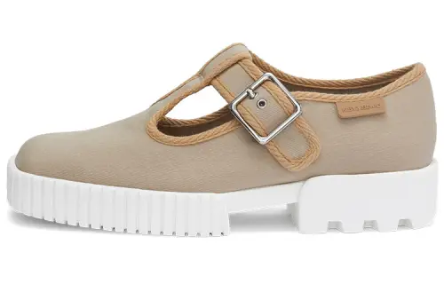 CHARLES&KEITH PU, Textile Women's Casual Shoes 3cm Women's Sand