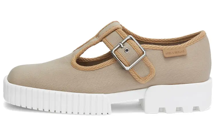 CHARLES&KEITH PU, Textile Women's Casual Shoes 3cm Women's Sand
