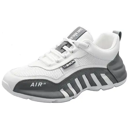 JANE HARLOW Leather Low top Casual Shoes Men's White Gray