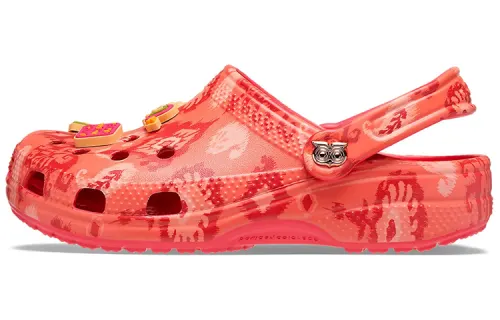 Crocs Classic Clog Chumbak Ikkat & Paisleys Red