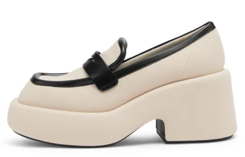 CHARLES&KEITH Loafers Women's Low Top Black/Orange