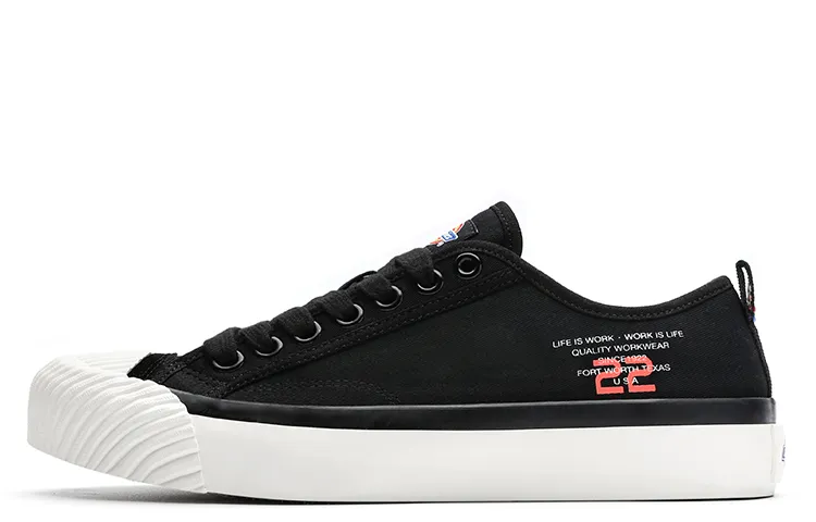 Dickies Canvas Shoes Men's Low-top Black/White/Green