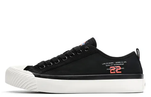 Dickies Canvas Shoes Men's Low Top Black/White/Green