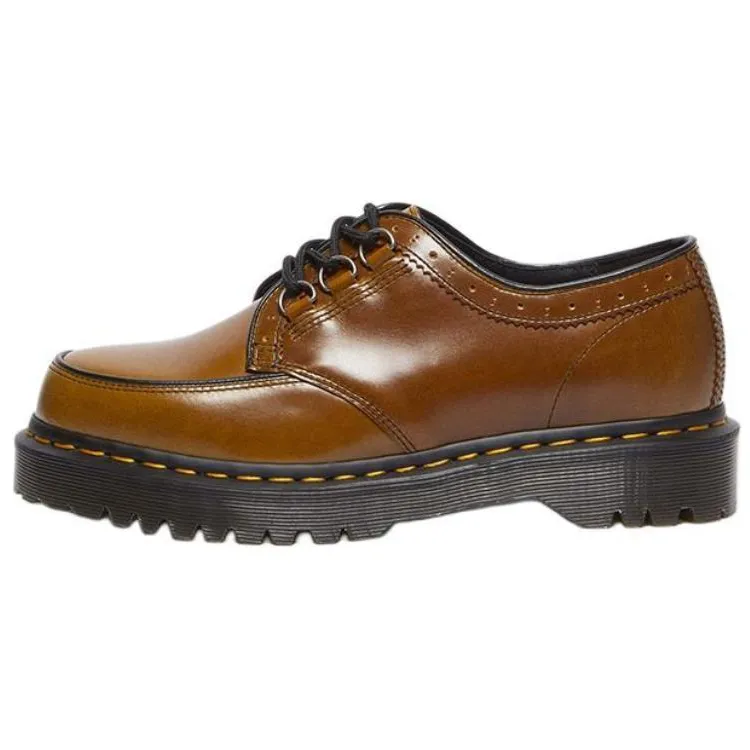 Dr.Martens Leather Low top Casual Shoes Unisex Brown