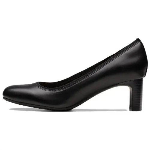 Clarks Chunky Heel High Heels 5.5cm Women's Black