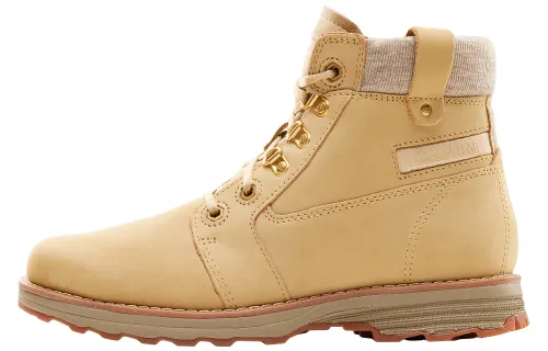 CAT Combat Boots Women's Beige Yellow
