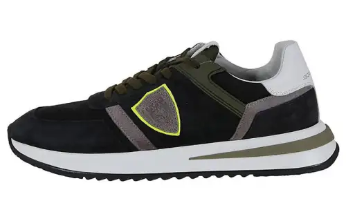 PHILIPPE MODEL Paris Suede Panelled Sneakers