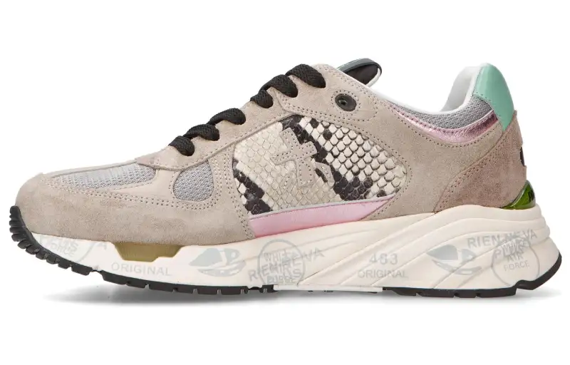 PREMIATA Cushioning Low top Casual Shoes Women's Beige