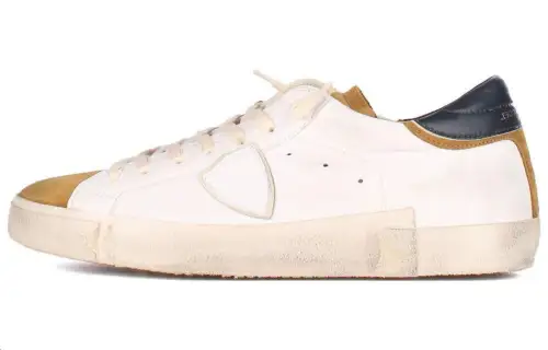 PHILIPPE MODEL Slip Resistant Abrasion Resistant Low top Skateboard Shoes Men's White