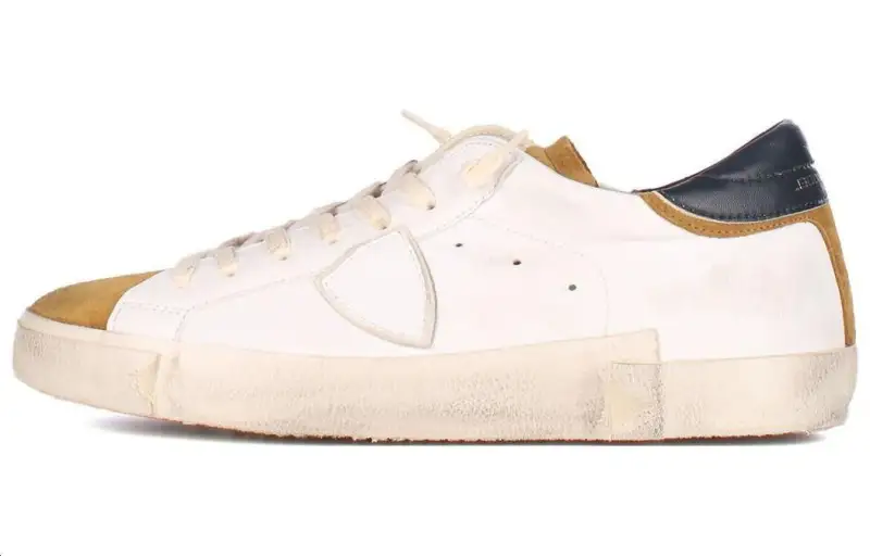 PHILIPPE MODEL Slip Resistant Abrasion Resistant Low top Skateboard Shoes Men's White