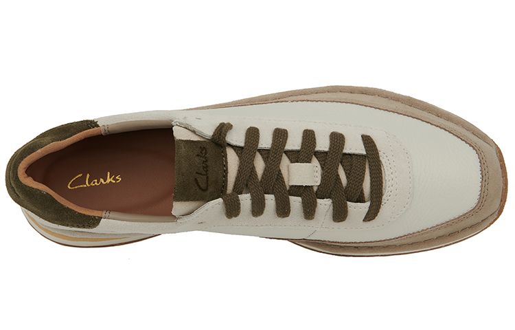 Clarks CraftRun Lace Running Shoes Men's Beige