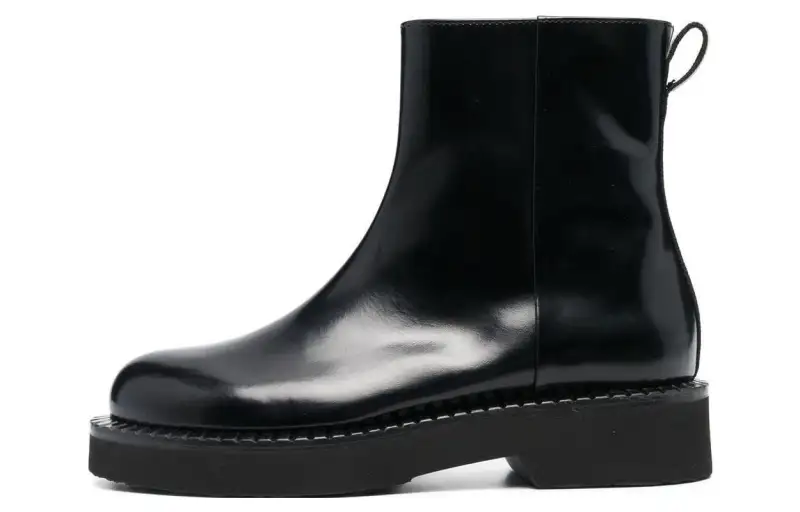 PREMIATA Cow Leather Comfortable And Trendy Ankle Boots Women's Black