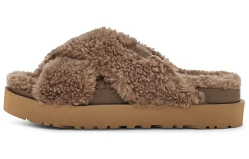 UGG Foam Sole Slide Slippers Women's Walnut Wood Color