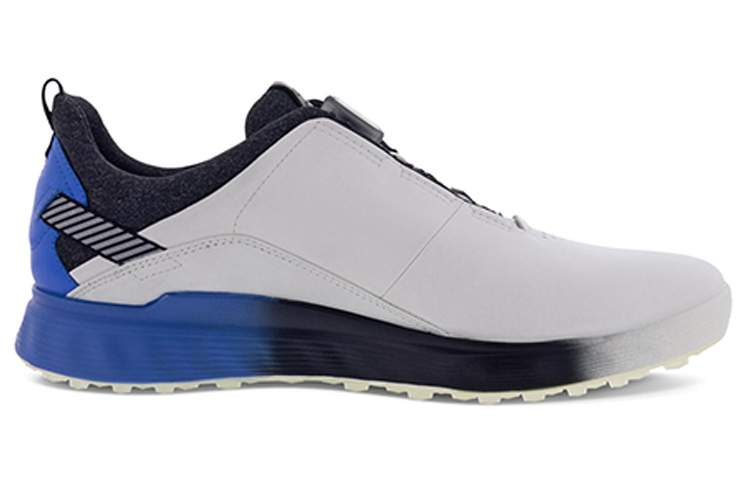 Ecco S Three Leather Low top Golf Shoes Men’s White Blue