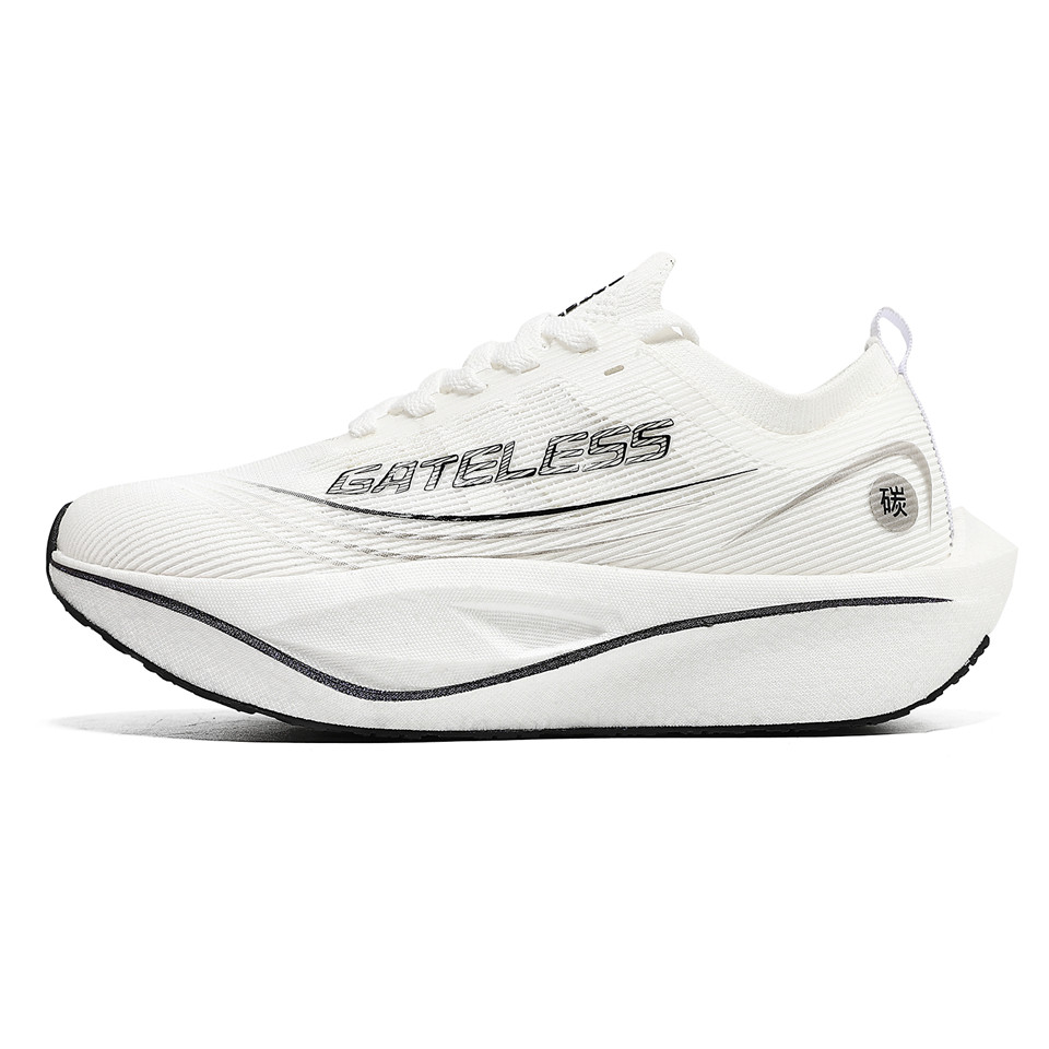 GATELESS Low Top Running Shoes Unisex White