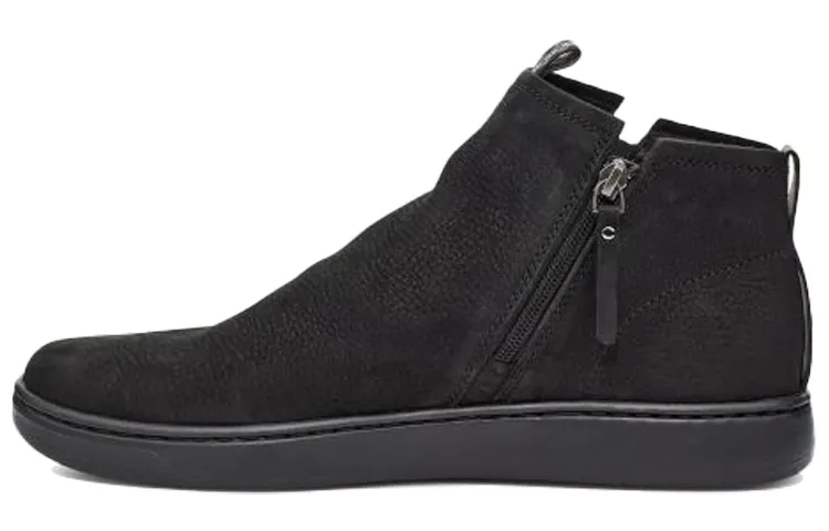 UGG Pismo Cowhide Zipper Skateboarding Shoes Black