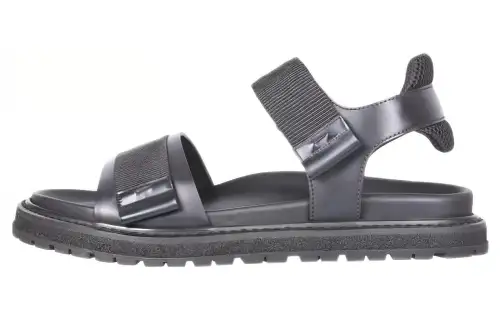 PREMIATA Round Toe Touch Strap Design Sandals