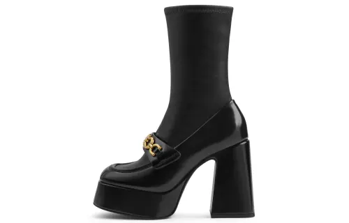 CHARLES&KEITH Pu Ankle Boots 11cm Women's