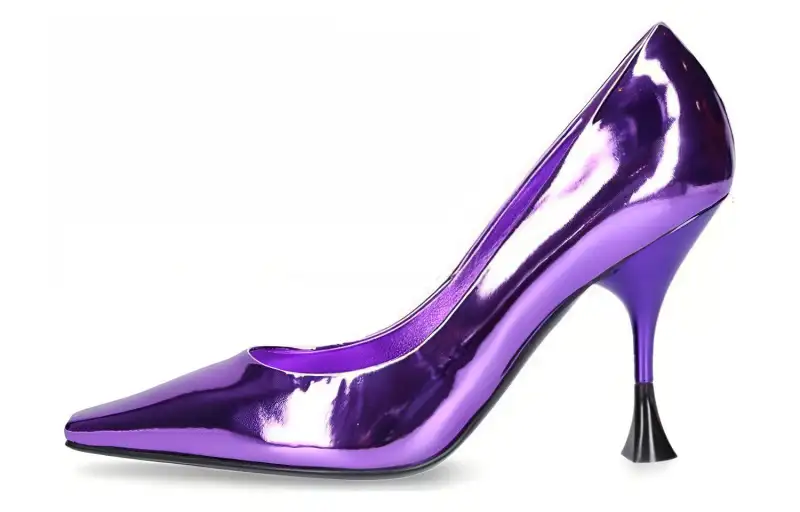 3Juin Metallic-effect 95mm Heel Pumps