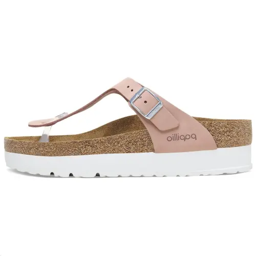Birkenstock Slip Resistant Flip Flops Women's Nude