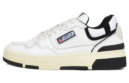AUTRY Clc Leather Sneakers 'White Black' Women's