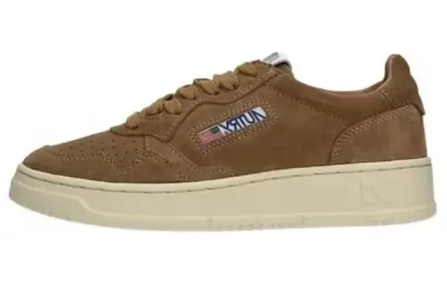 AUTRY Suede Minimalist Fashion Low top Skateboard Shoes Women's Brown