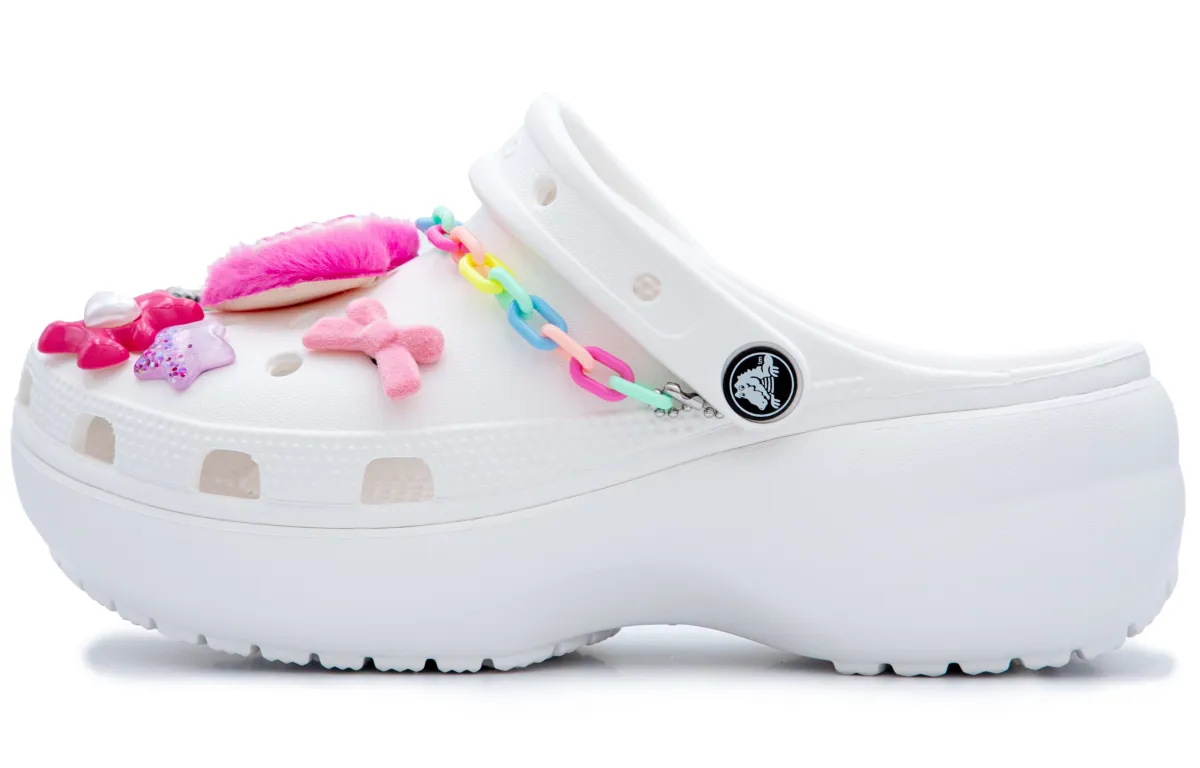 Crocs Classic Clog Cute Sound Softie, Classic Cloud Clogs Women's White