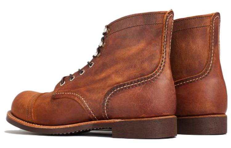 Red Wing SHOES Short Mid Calf Combat Boots Men's Brown