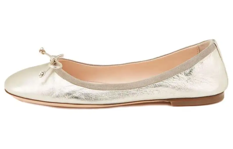 AGL Leather Casual Shoes Women's Light Gold