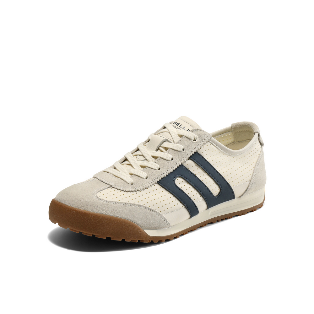 BELLE Slip Resistant Abrasion Resistant Low top Skateboard Shoes Men's