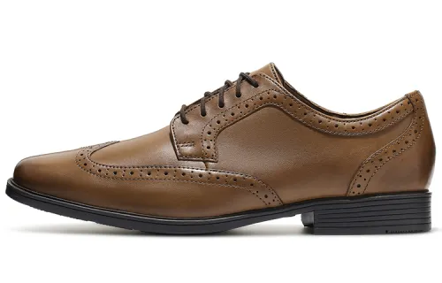 Clarks Dress Shoes Men's Low Top Dark Umber