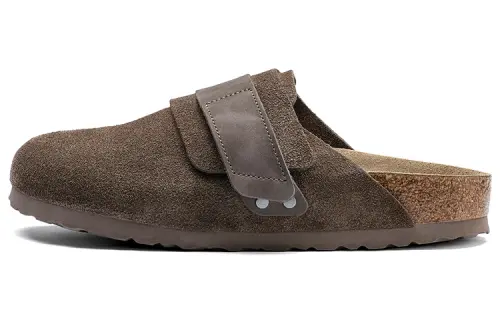 Birkenstock Nagoya Top Grain Cow Leather Stylish Sandal Men's Gray Regular