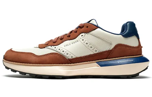 COLE HAAN Top Grain Cow Leather Low top Casual Shoes Men's White Brown