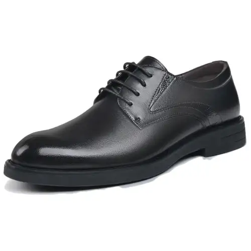AOKANG first-layer cowhide summer style British style versatile fashion high-end genuine leather wedding groom shoes groomsmen wedding casual business formal leather shoes men's black