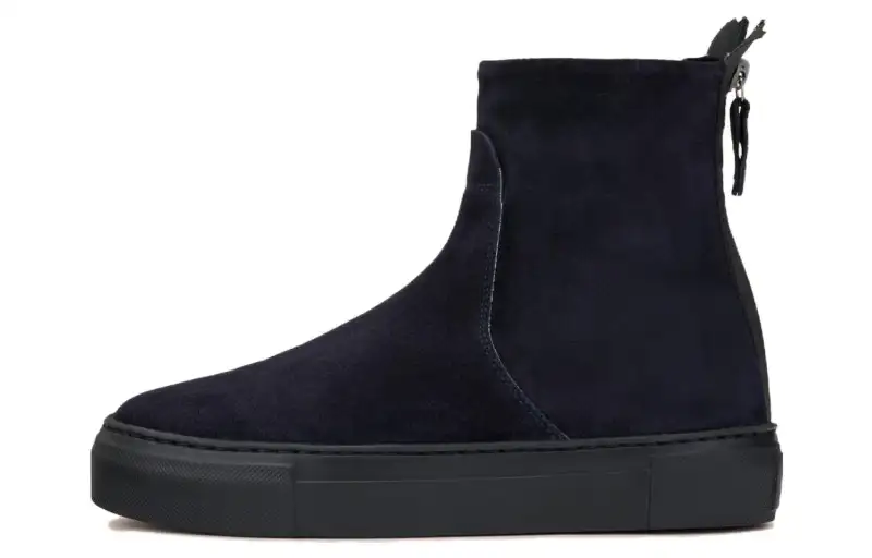 AGL Cow Leather Comfortable And Trendy Ankle Boots 3cm Women's Black
