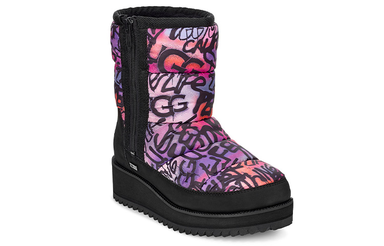 UGG Ridge Graffiti Pop Purple Black Women's