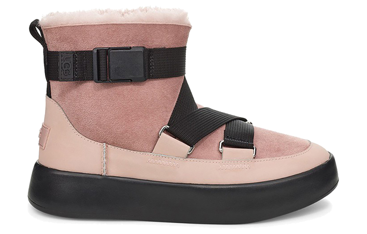 Женские сапоги UGG Classic Boom Buckle (розовые) — фото 2