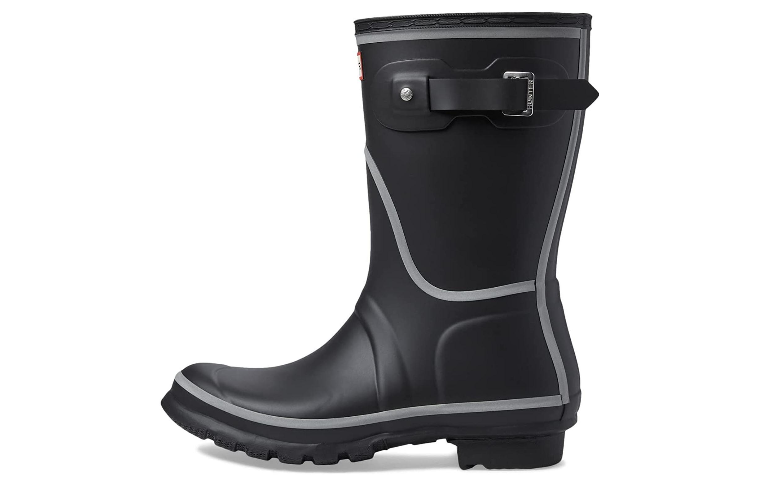 HUNTER Original Short Waterproof And Slip Resistant Comfortable Rain Boots Women's Black