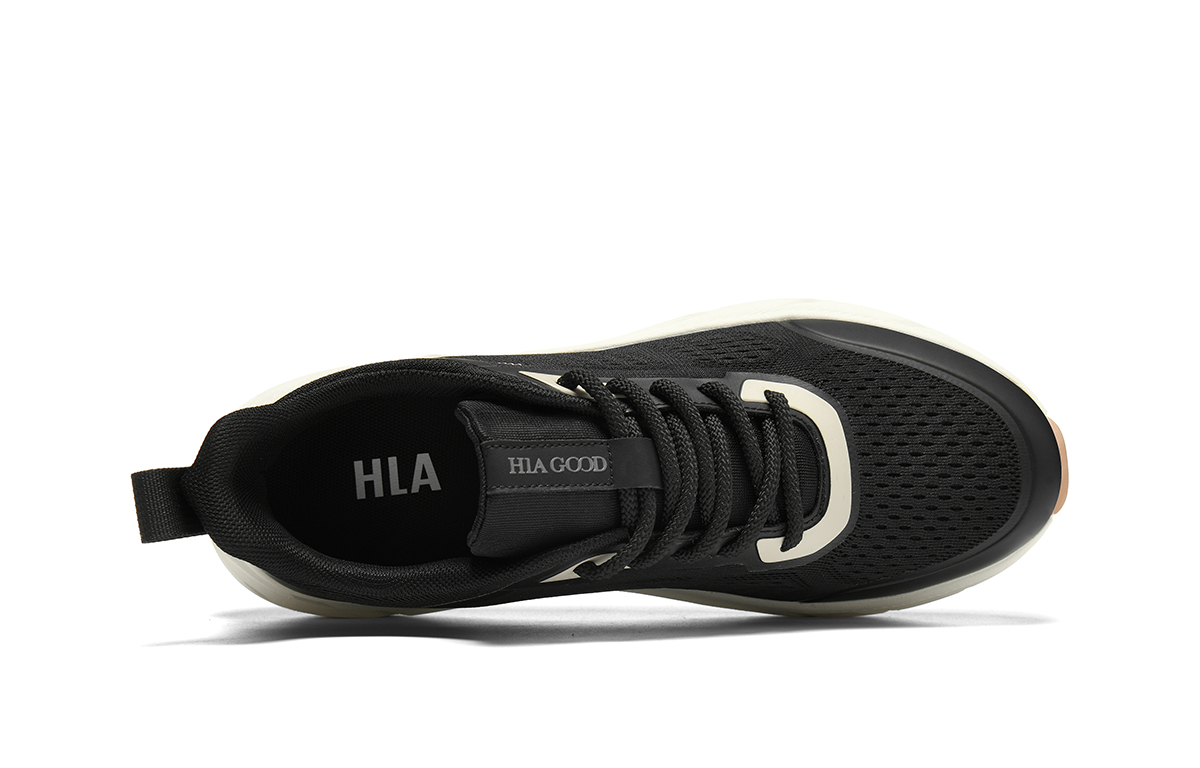 HLA Running Shoes Men’s Low Top Ecru Black